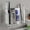 Large-clear, variant on Toothbrush Holder for Bathroom Wall Mounted, 5 Slots Acrylic Toothbrush and Toothpaste Organizer Removable Dividers, Large Capacity Electric Toothbrush Holder for Family Bathroom Accessories, Clear