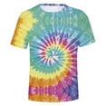 thumbnail image 1 of T Shirts For Men Tie Dye Digital 3D Print Short Sleeve T-Shirt, 1 of 7