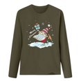 thumbnail image 4 of Tops de mujer Camisas Blusas Elegantes Camisas casuales de manga larga Cuello redondo de Navidad Ajuste ligero Túnica de otoño Top Otoño Odeerbi ODB-5, 4 of 6