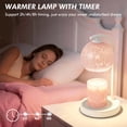 thumbnail image 2 of NATYSWAN Candle Warmer Lamp Gifts for Women - Dimmable Scented Wax Melt Warmer with Timer - Housewarming Gift for Home Bedroom Decor, Xmas Birthday Gifts for Mom, 2 Bulbs, Pink, 2 of 8