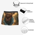 thumbnail image 4 of KLL Sunflower Meditating Cat Men's Cotton Boxer Briefs Underwear-Small, 4 of 8