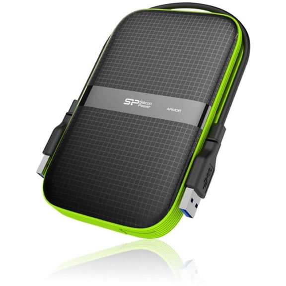 Silicon Power Armor 2 TB Portable Hard Drive, 2.5" External, Black
