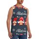 thumbnail image 2 of Balery Three Cute Christmas Gnomes Camisetas sin mangas para hombre, absorbe la humedad y protege contra el mal olor.-Large, 2 of 7