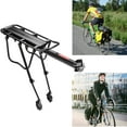 thumbnail image 4 of Yuphony Rear Bike Rack Full Quick Release Bicycle Cargo Rack Adjustable Bicycle Carrier Luggage Rack Back of Bike Aluminum Alloy 125 lbs Capacity Bike Accessories Black, 4 of 8