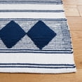 thumbnail image 4 of SAFAVIEH Montauk Foliage Striped Cotton Area Rug, Navy/Ivory, 4' x 6', 4 of 9