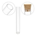 thumbnail image 4 of Uxcell Lab Tube Plastic Round Base Test Tubes with Cork Stoppers 10 Pack 0.47x2.36inch, 4 of 5