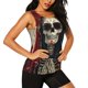 thumbnail image 2 of Fotbe Gothic Skull With Roses Blusas Sin Mangas para Mujer – Estilo Casual, Corte Suelto, Slim-Fit, Cuello Redondo Deportivo, Tops de Verano para Gimnasio y Yoga-Medium, 2 of 7