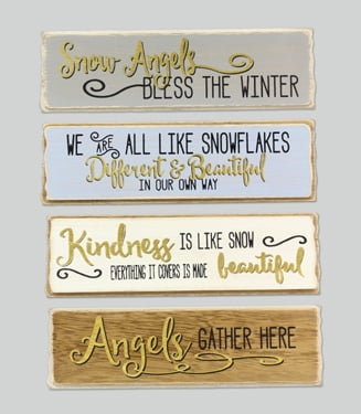 New "We Are All Like Snowflakes Different & Beautiful In Our Own Way" Box Sign