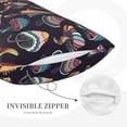 thumbnail image 5 of Bixox Mushroom Doodle Printed Pillow Protector,Super Soft Ideal for Home,Guests,Rentals - 20"x30", 5 of 8