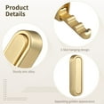thumbnail image 5 of 4 Pack Foldable Wall Hooks - Rustproof Zinc Alloy Door Back Hooks, 5 of 5