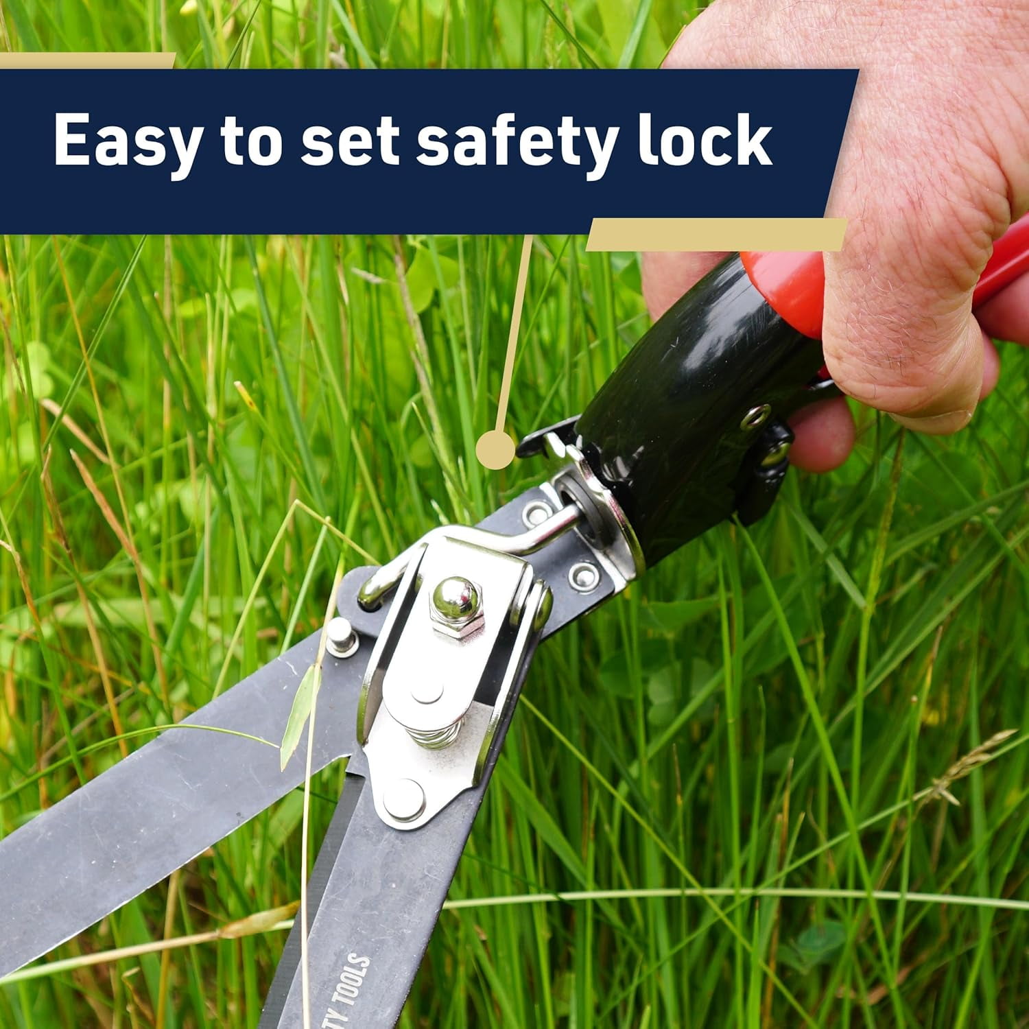 Grass She - Garden Clippers with Rotating Handle Cutter Edging Hedge Trimmer or Yard Scissors for Outdoor Edges and Hedges by
