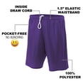 thumbnail image 4 of Transformers Decepticon Symbol Retro Mens Lined Mesh Shorts, Purple, Small, 4 of 6