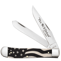 Case XX Knives U.S. Army Trapper 15053 Smooth Natural Bone Stainless Steel Pocket Knife
