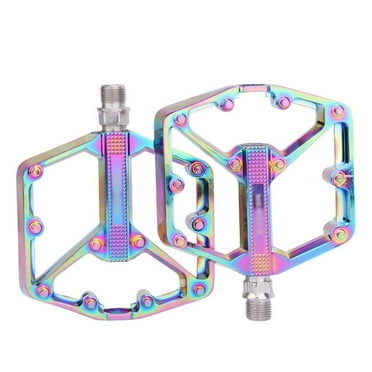 Mountain Bike Pedals Double DU Bearings Aluminum Alloy Bicycle Platform Pedals Sealed Non-Slip 9/16" for Road BMX MTB Folding Cycling