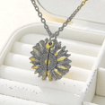 thumbnail image 2 of Collar You Are My Sunshine con colgante de mensaje grabado para mujer, 2 of 5