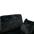 thumbnail image 7 of U-shaped Sectional Sofa Set with Removable Ottoman, Modern Modular Sofa Couch with 2 Pillows and Padded Back Cushion for Living Room Bedroom Office, Black, 7 of 7