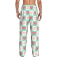 thumbnail image 3 of Heart Pattern Men'S Pajama Pants Soft Sleep Lounge Pants Pjs Bottoms With Pockets Medium, 3 of 6