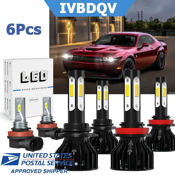 For LED Headlight Bulbs,9005 High H11 Low Beam   H11 Fog Beam LED Headlight Bulbs 6000K Cool White