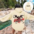 thumbnail image 2 of WEAIXIMIUNG Maternity Sweatshirt Zip Up Printed Hooded Sweatshirt for Women In Autumn and Winter, 2 of 5