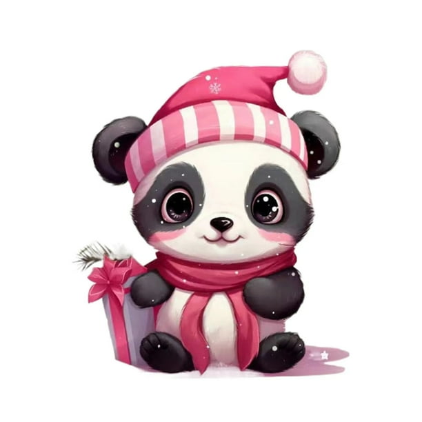 Pinky Pandae 2024 Christmas Acrylic Flat Pendant Doll Anmal Car Decoration Pendant