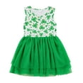 thumbnail image 2 of KYAIGUO Robes Tutu en Tulle pour Bébés Filles Été Sans Manches Robe Décontractée Princesse Florale Fête d'Anniversaire Robe d'Été pour 1-6 Ans, 2 of 9