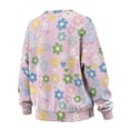 thumbnail image 5 of HELLHERO Flower Print Women Sweatshirt Oversized, Long Sleeve Pullover Tops Fall Fashion Crewneck Sweatshirt Size XXXL, 5 of 7