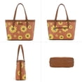 thumbnail image 6 of Montana West Women's Wrangler Tote Bag - Sunflower Floral Purse, Western Style Shoulder Bag, Ideal Memory-Keeper, Brown, 6 of 7