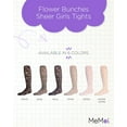 thumbnail image 2 of MeMoi  Flower Bunches Sheer Tights - Girls - Female, 4-6, Gray, 2 of 7