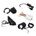 thumbnail image 4 of W Brushed Motor Controller,24V 350W Brushed Motor Electric Tricycles Front Lamp Switch Set Electric Bike Foot Accelerator Controller Set Crafted with Care, 4 of 14