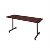 Regency Kobe 60 inch x 24 inch Mobile Training Table in Mahogany