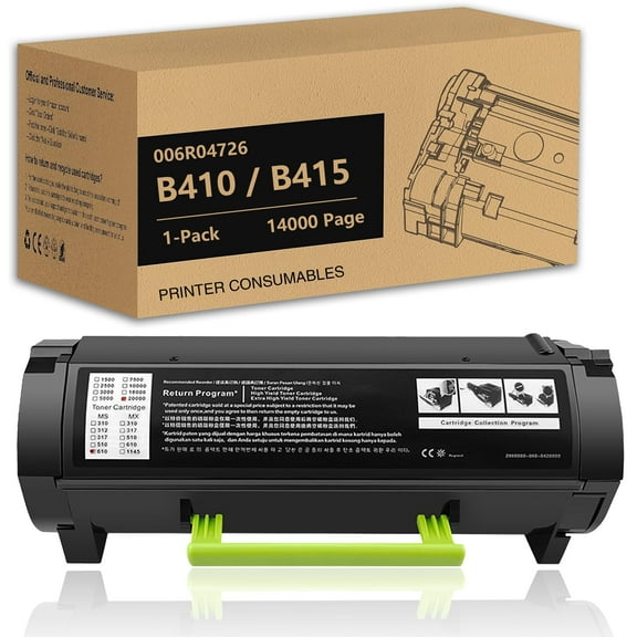 AWDAXC Compatible Replacement for Xerox B410 Toner Cartridge,Suitable for B410 and VersaLink B415 Printer,Without chip (Black,14000 Pges,1-Pack),006R047267