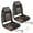 One pair Camouflage leather patchwork, variant on TEQIN 2 Pack Folding Boat Seats, High Back Folding Boat Seats, Fishing Boat Chairs With Thick Sponge Padding, Hinge & Fold-Down Design for Speedboat, Canoe, Sightseeing Boats