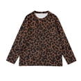 thumbnail image 6 of Cardigans for Women Leopard Print Knit Button Down Long Sleeve Loose Fit Fall Jacket Coat Tops, 6 of 7