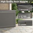 thumbnail image 4 of Bifanuo 260 Gallon Resin Deck Box with Built-in Steel Beams, Large Weatherproof and UV Resistant Indoor & Outdoor Storage Box for Patio Cushions, Pool Supplies, Patio Furniture, 4 of 7