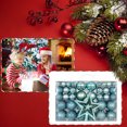 thumbnail image 2 of 101ct 1.18-2.36 Inch Christmas Tree Balls Ornaments, Colored Shatterproof Plastic Decorative Baubles for Xmas Tree Decor Holiday Party Wedding Decoration (Blue, 30-60mm), 2 of 2