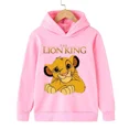 thumbnail image 3 of Sudadera con capucha con estampado de animales de dibujos animados para niños y niñas, de El Rey León, Simba, de manga larga, 3 of 5