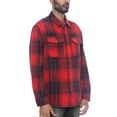 thumbnail image 2 of Woodridge Flannel Co Mens Flannel Shirts Shackets Casual Button Down Long Sleeve Jackets with Pocket, 2 of 5