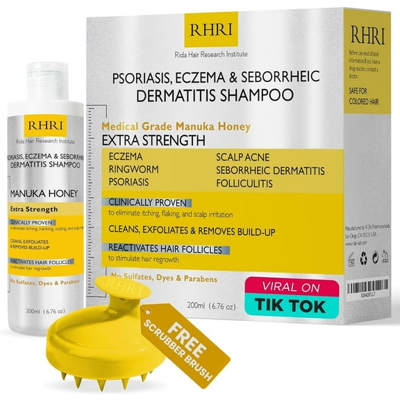 Psoriasis Shampoo with Manuka Honey | Best Itchy Scalp Treatment for Eczema