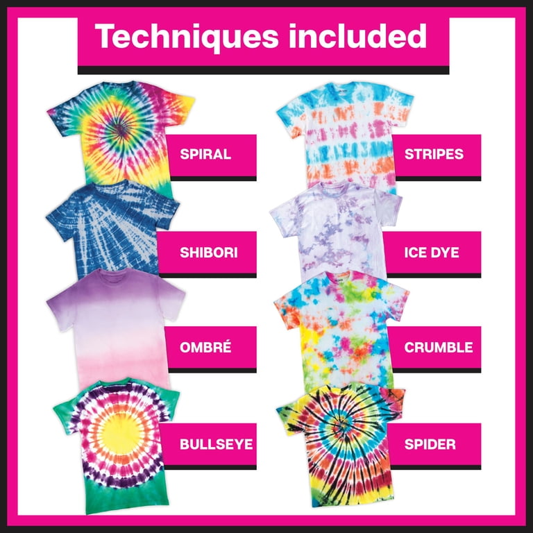Tulip One-Step Crafts Tie-Dye Party Kit: 123 pieces for Group Fun