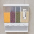 thumbnail image 3 of Caja de plástico para almacenamiento de alimentos recipiente hermético para despensa Ehuebsd multigrano cereales arroz granos secos fruta té, 3 of 6