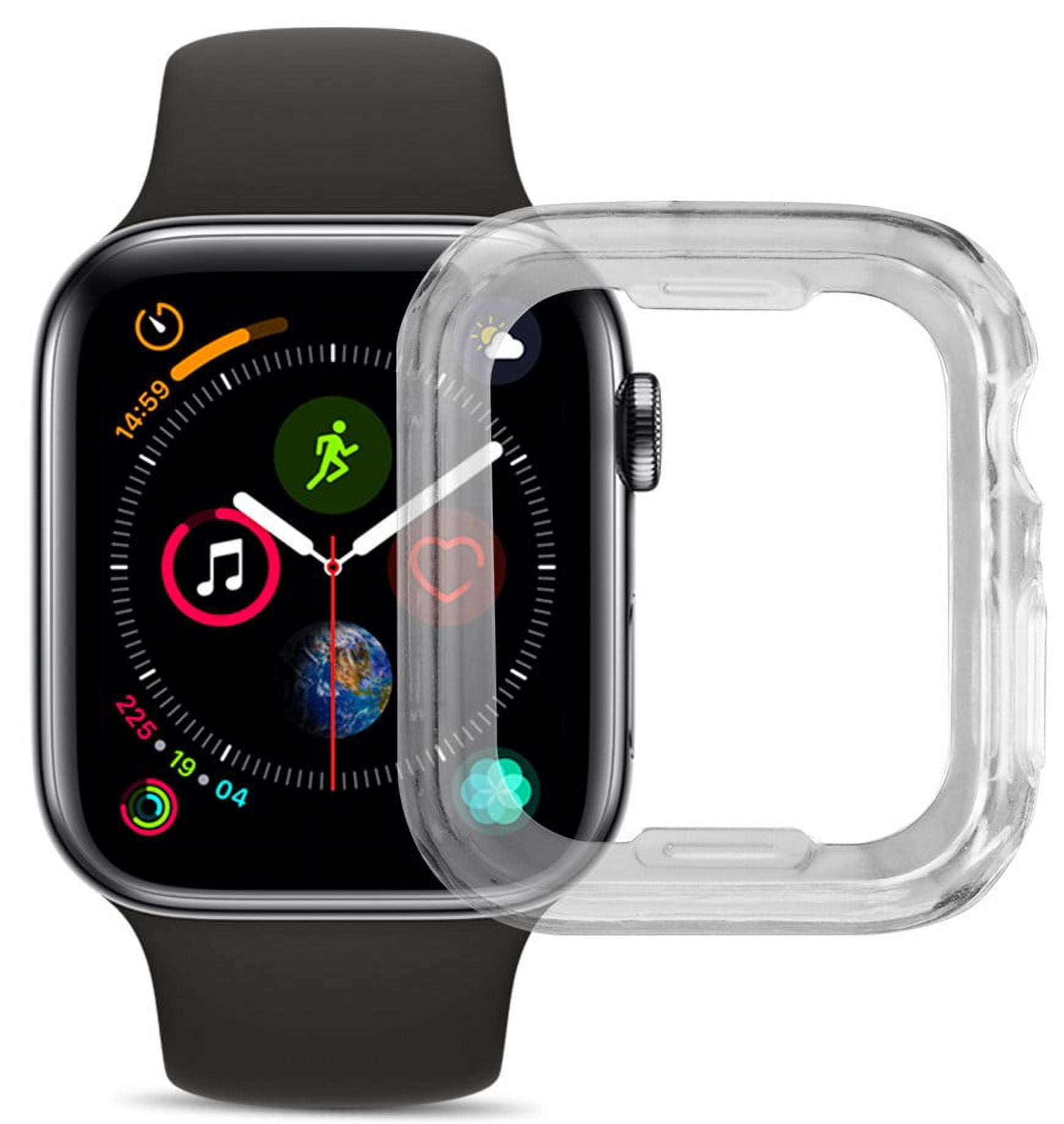44mm Case, See-Thru Transparent Flexible Skin Cover for Apple Watch iWatch (SERIES 4, 44mm)