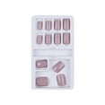thumbnail image 2 of Uñas postizas a presión, regalo para mujer, kit de manicura extraíble, uñas postizas que se pueden usar con parches de colores, 1 ml de pegamento para uñas., 2 of 2