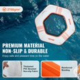 thumbnail image 3 of Inflatable Floating Dock, 8.5-Foot x 5-Foot Platform with Mesh Pool, Non-Slip Water Mat, Portable Design with Detachable Ladder for Pool & Beach Relaxation, 3 of 6
