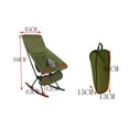 thumbnail image 5 of Portable Folding Chair High Back Rocking Chair Foldable Camping Chair for Camping Hiking Travel, 5 of 5