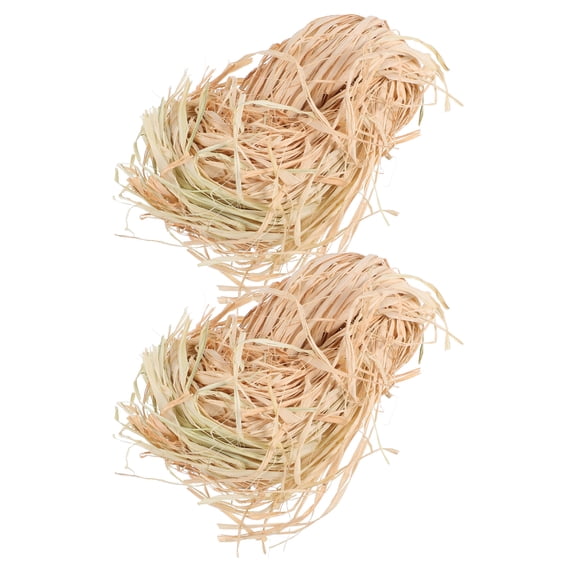 2 Bundles Natural Raffia Paper Ribbon Grass for Florist Bouquets Weaving Decoration Christmas Birthday Wrapping