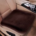 thumbnail image 2 of Thickened Plush Car Seat Cushion Set, Winter Fuzzy Plush Fluffy Car Seat Warmer Covers, Soft Fluffy Protector Warm Faux Rabbit Fur Non-Slip Front and Back Seat Covers, 2 of 5