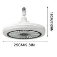 thumbnail image 3 of Remote Control Fan Light under 5! CQCYD Remote Control Fan Light, E27 Universal Head LED Ceiling Fan with 3 Speeds 3 Light Modes, Super Bright Energy-Saving Fan Light for Bedroom Living Room Study, 3 of 9