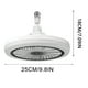 thumbnail image 3 of Luz de ventilador de techo con mando a distancia y aromaterapia - Ventilador de 3 velocidades e iluminación LED de 3 niveles - Base E27 para salón, dormitorio, estudio, 3 of 8