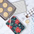 thumbnail image 5 of Yayeee Pot Holders Kitchen Heat Resistant with Pocket 7"x9.8" Cotton Oven Cooking Hot Pads, Red Christmas Leaves, 5 of 7