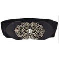 thumbnail image 3 of WCJM Fashion Elastic Wide Belt for Women Rd Buckle Design On Stretchy Waistband Versatile Belt for Pants Skirts or Tunics, 3 of 5